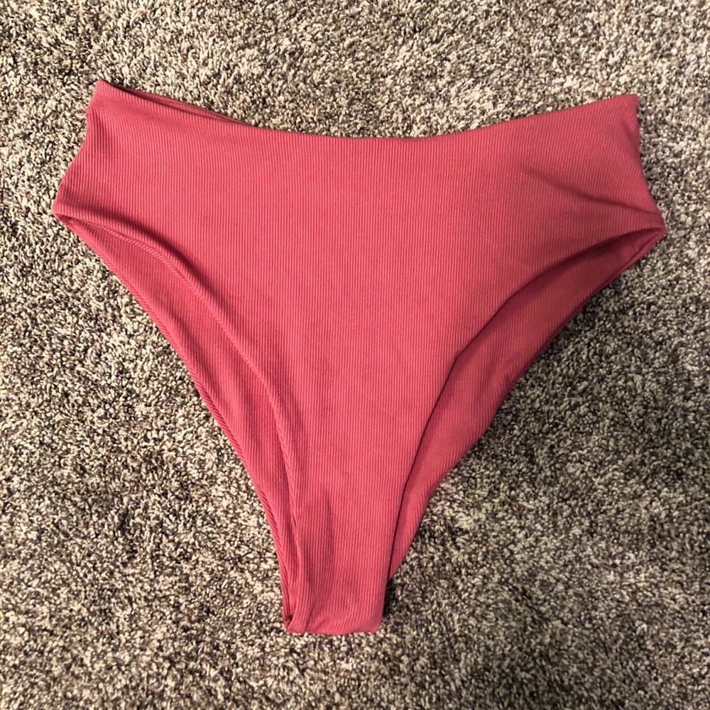 High Waisted Zaful Pink Bikini Bottoms
